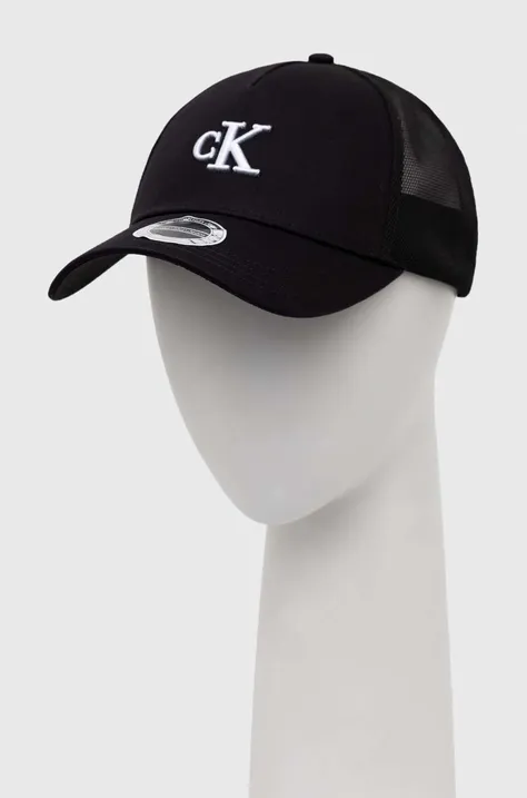 Καπέλο Calvin Klein Jeans χρώμα: μαύρο