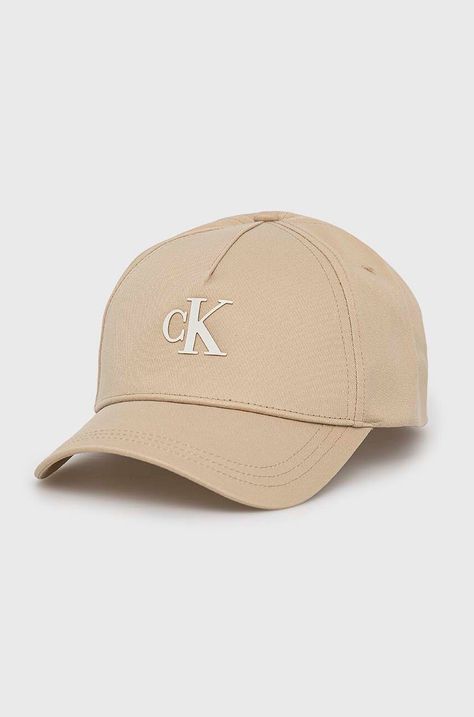 Βαμβακερό καπέλο του μπέιζμπολ Calvin Klein Jeans