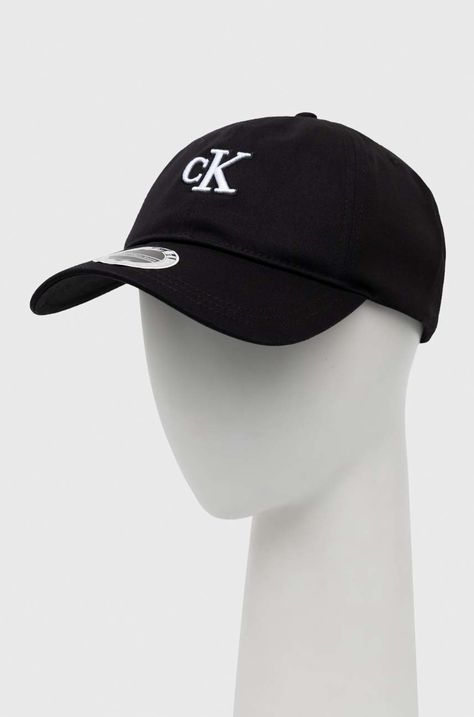 Памучна шапка с козирка Calvin Klein Jeans