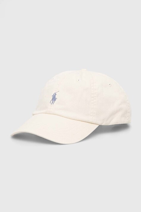 Polo Ralph Lauren czapka z daszkiem męska bawełniana beżowa 710667709