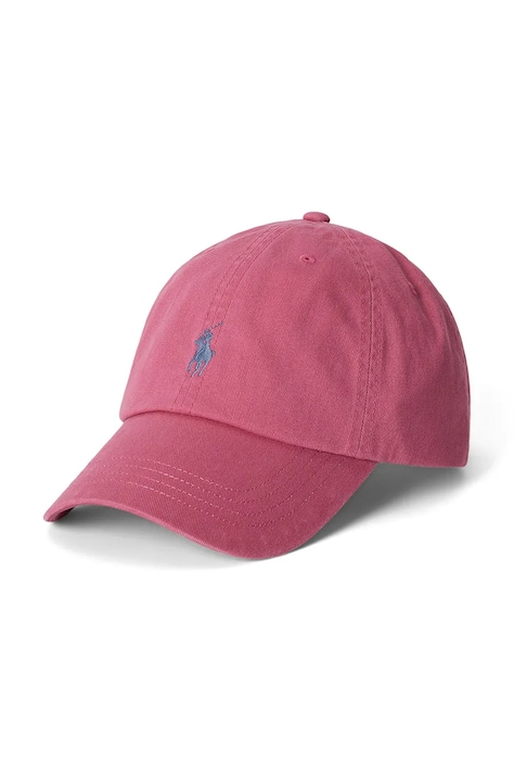 Polo Ralph Lauren czapka z daszkiem męska bawełniana różowa 710667709