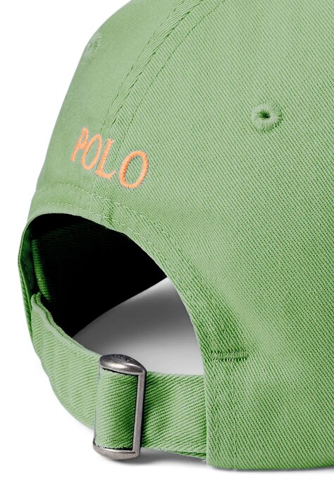 Polo Ralph Lauren кепка чоловіча бавовняна — SS23-CAM020, зелений — фото 3