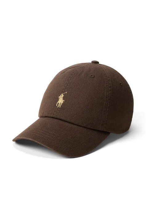 Polo Ralph Lauren kapa s šiltom moška bombažna rjava 710667709