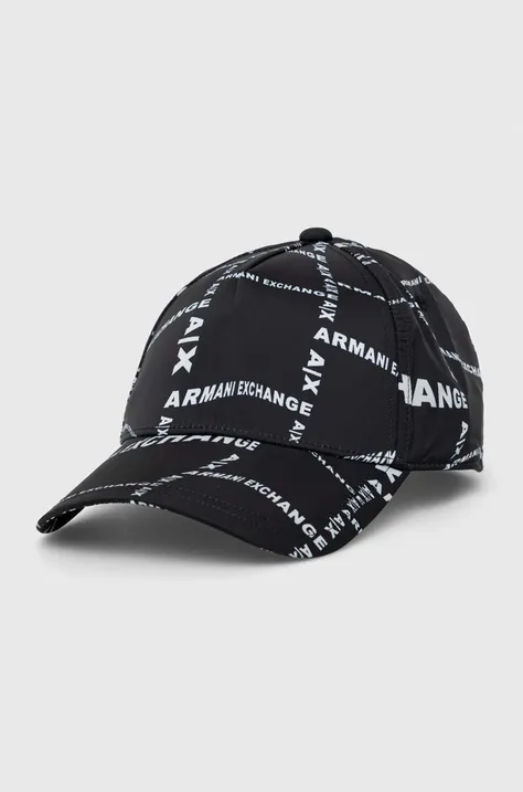 Kapa s šiltom Armani Exchange črna barva