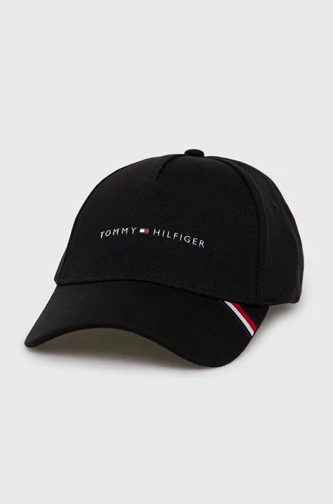 Καπέλο Tommy Hilfiger χρώμα: μαύρο