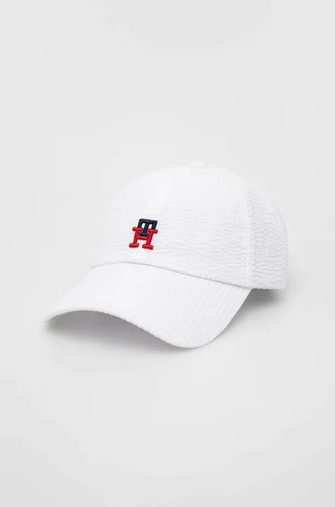 Kapa sa šiltom Tommy Hilfiger boja: bijela, s aplikacijom