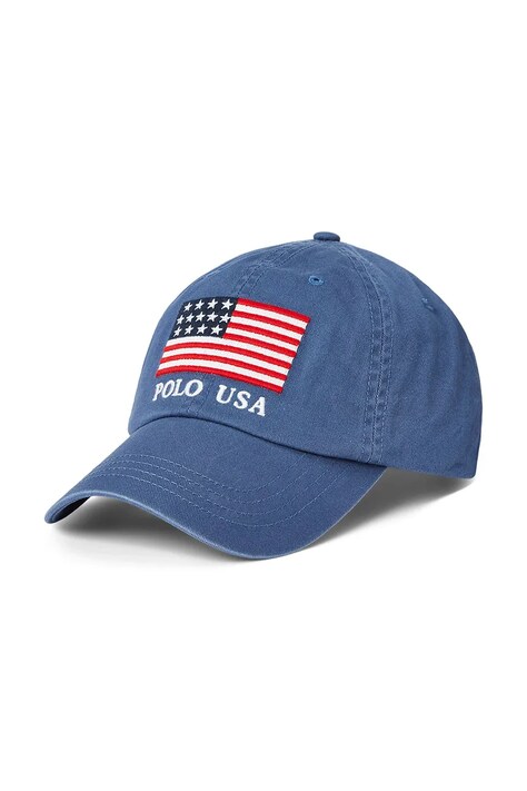 Хлопковая кепка Polo Ralph Lauren с аппликацией