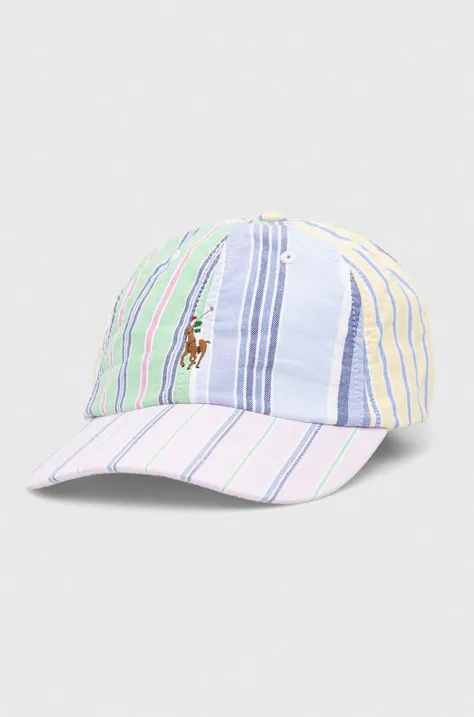 Polo Ralph Lauren czapka z daszkiem bawełniana wzorzysta