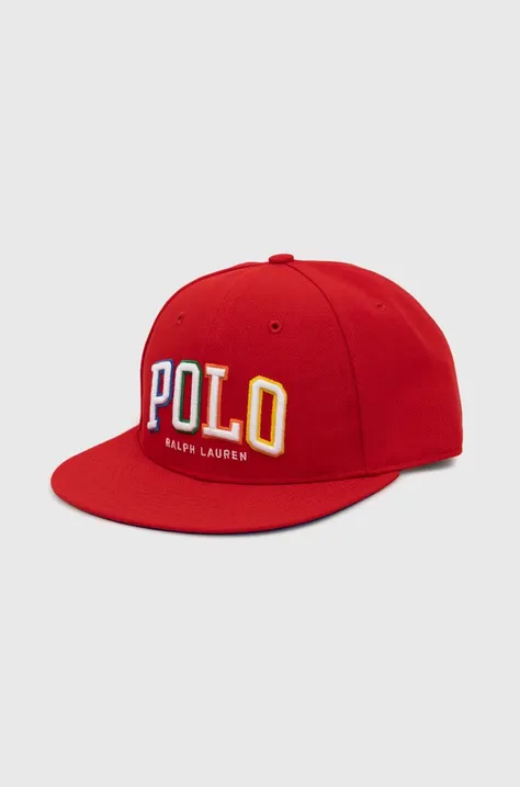 Καπέλο Polo Ralph Lauren χρώμα: κόκκινο