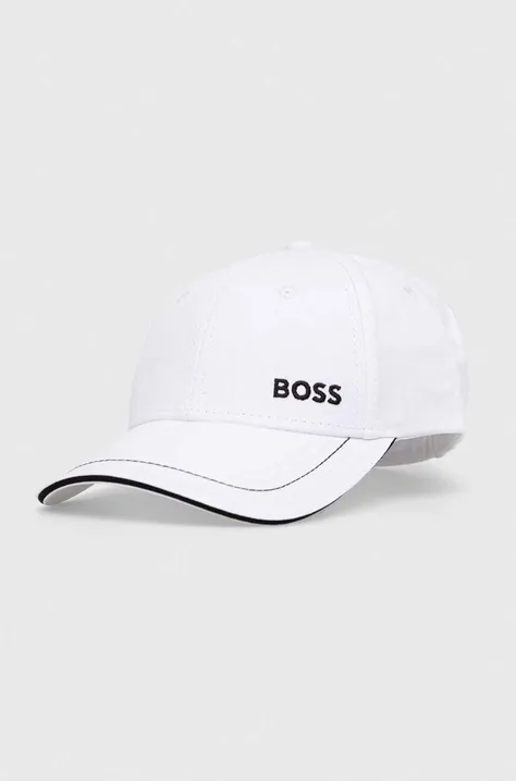 Βαμβακερό καπέλο του μπέιζμπολ BOSS BOSS GREEN