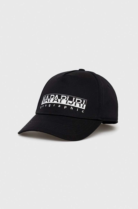 Napapijri baseball cap black color