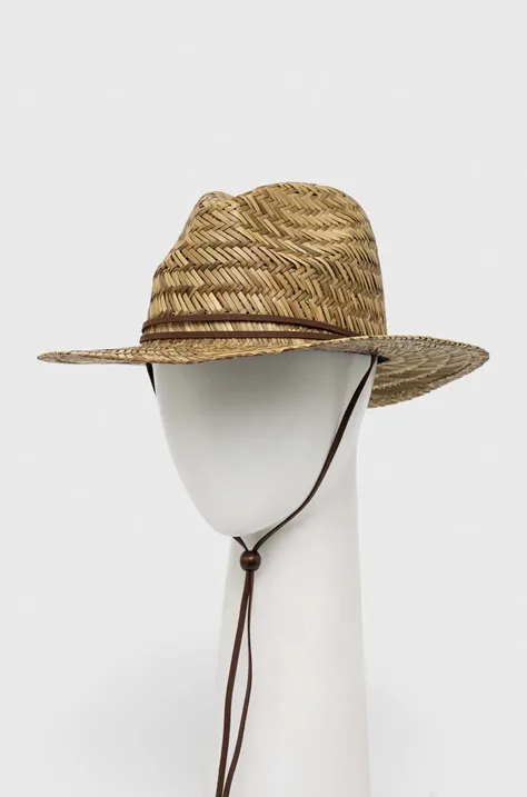 Шляпа Quiksilver цвет бежевый