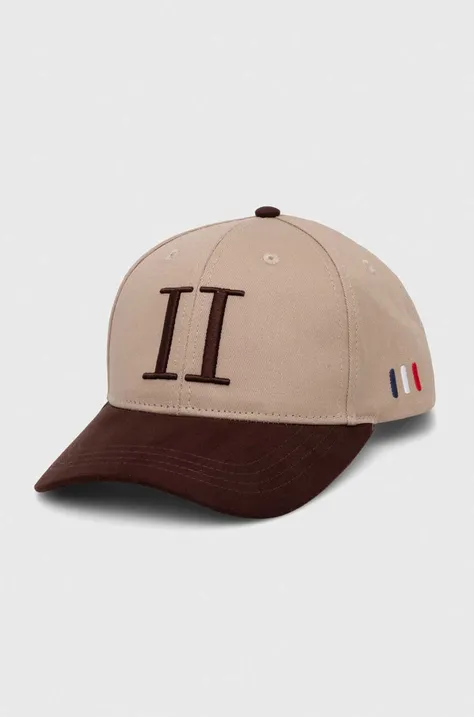 Les Deux czapka z daszkiem kolor beżowy z aplikacją