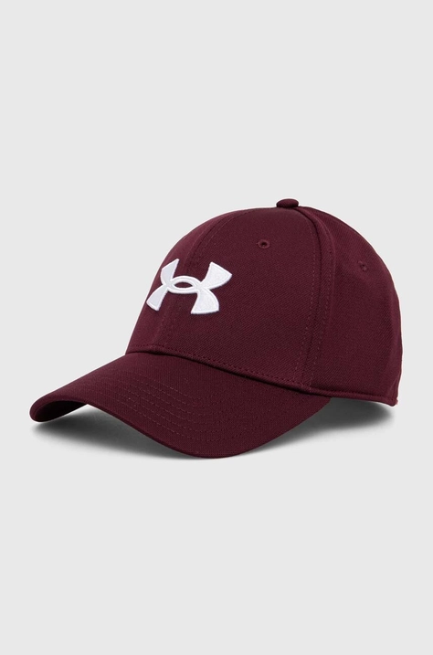 Kapa sa šiltom Under Armour boja: bordo, s aplikacijom