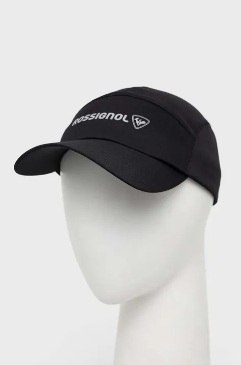 Rossignol czapka z daszkiem kolor czarny z nadrukiem