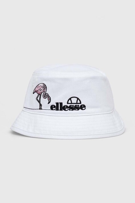 Ellesse palarie din bumbac culoarea alb, bumbac