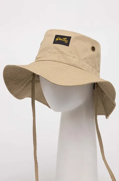 Шляпа из хлопка Stan Ray цвет бежевый хлопковый