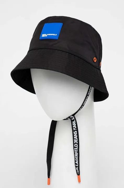 Karl Lagerfeld Jeans kapelusz kolor czarny