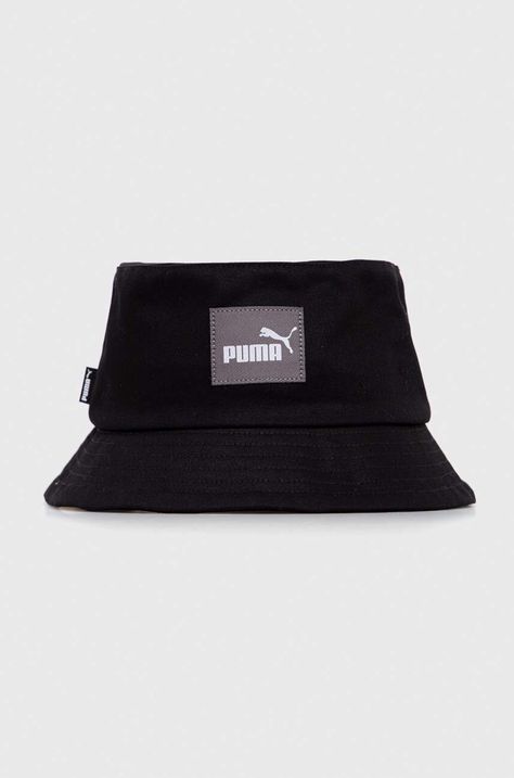 Шляпа из хлопка Puma цвет чёрный хлопковый
