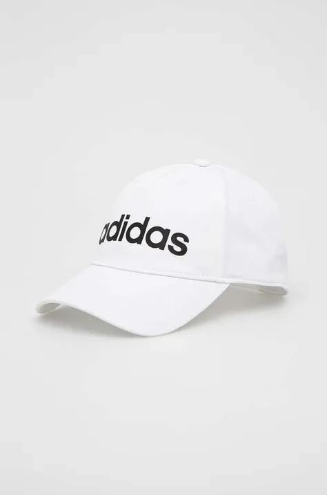 adidas czapka z daszkiem kolor biały z nadrukiem IC9707