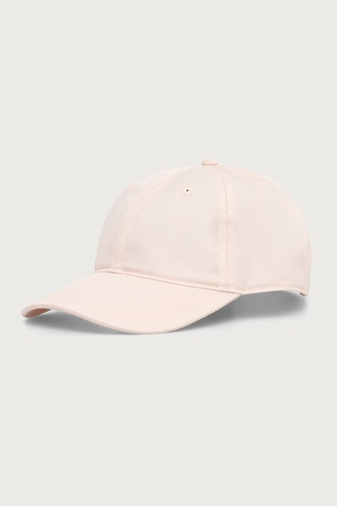 Lacoste Czapka bejsbolówka bawełniana różowa RK0440