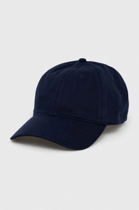 Lacoste berretto da baseball in cotone colore blu navy