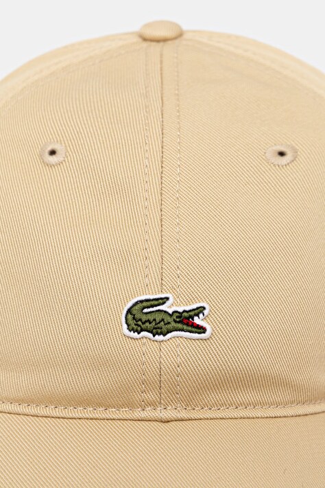 Lacoste бейсболка бавовняна — SS23-CAU051, бежевий — фото 2