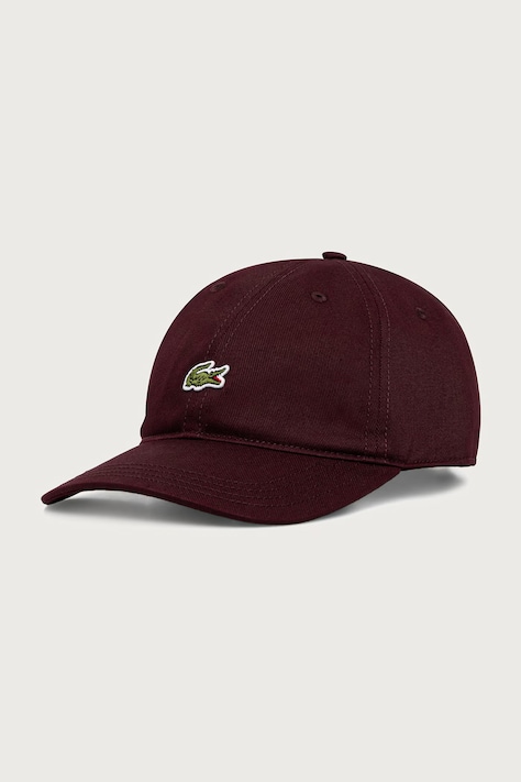 Lacoste Czapka bejsbolówka bawełniana czarna RK0491