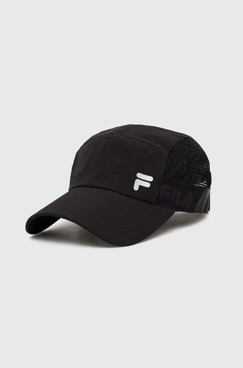 Fila sapca culoarea negru, neted