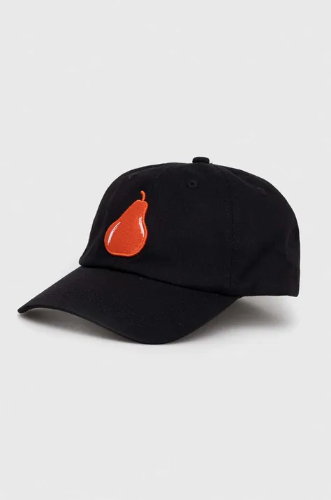 Βαμβακερό καπέλο του μπέιζμπολ United Colors of Benetton χρώμα: μαύρο