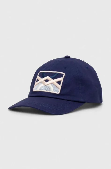 Βαμβακερό καπέλο του μπέιζμπολ United Colors of Benetton χρώμα: ναυτικό μπλε
