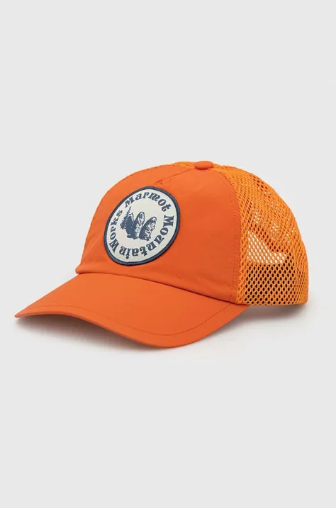 Kapa sa šiltom Marmot Alpine boja: narančasta, s aplikacijom