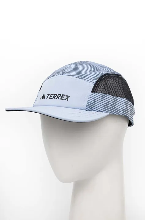 adidas TERREX czapka z daszkiem kolor niebieski wzorzysta