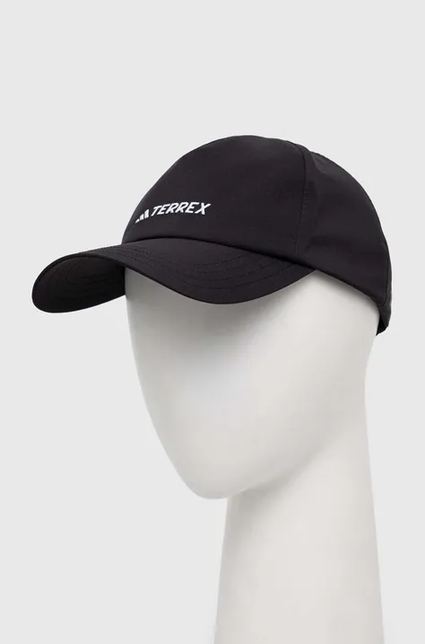 adidas TERREX czapka z daszkiem kolor czarny z aplikacją