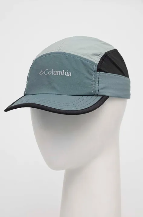 Columbia czapka z daszkiem Escape Thrive kolor niebieski z nadrukiem
