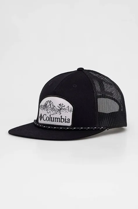 Кепка Columbia колір чорний з аплікацією
