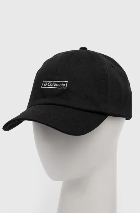 Columbia czapka z daszkiem kolor czarny z aplikacją 2032041-890