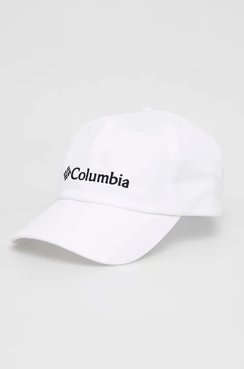 Columbia czapka z daszkiem kolor biały z aplikacją 1766611.SS23-101
