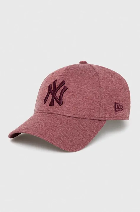 Кепка New Era колір бордовий меланж NEW YORK YANKEES 60348848.MRNWHI-MRNWHI