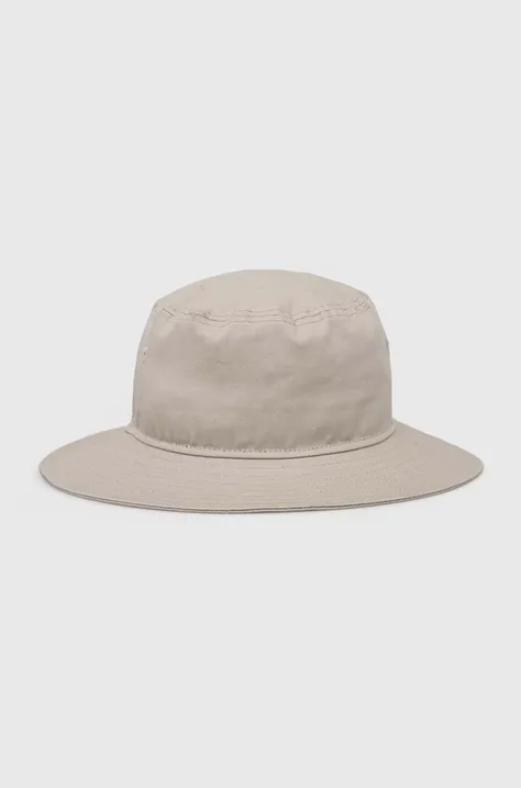 Бавовняний капелюх New Era колір бежевий з бавовни