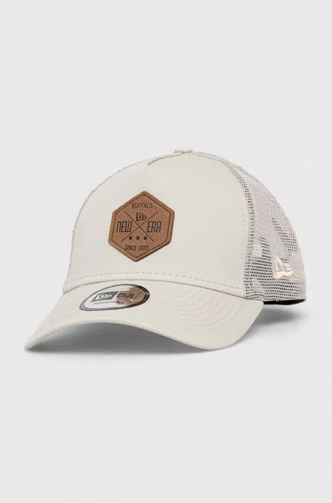 Καπέλο New Era χρώμα: μπεζ