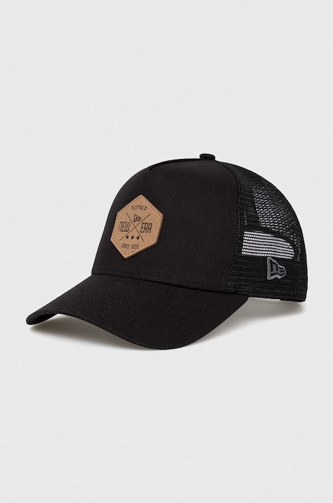 New Era șapcă culoarea negru, cu imprimeu 12523902.BLK-BLK
