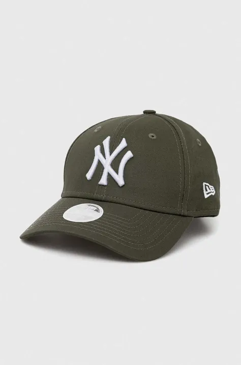 New Era czapka z daszkiem kolor zielony z aplikacją NEW YORK YANKEES