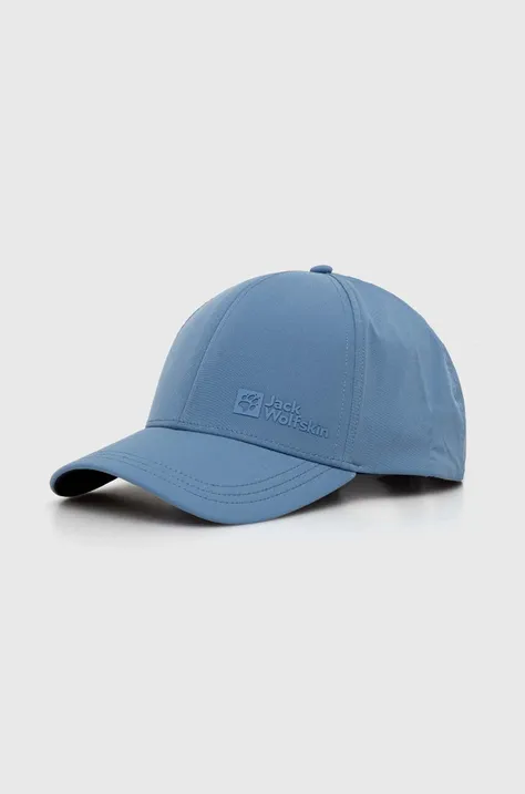 Jack Wolfskin czapka z daszkiem Summer Storm Xt kolor niebieski gładka