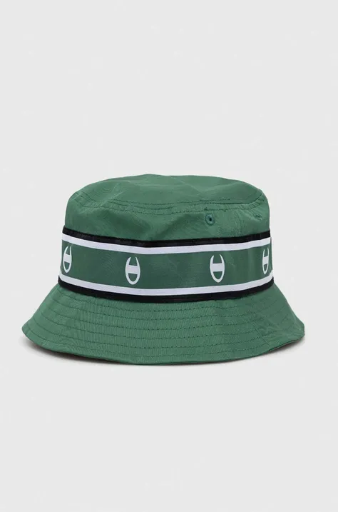 Бавовняний капелюх Champion колір зелений з бавовни