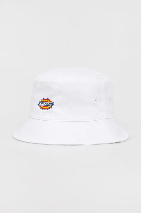Pamučni šešir Dickies boja: bijela, pamučni