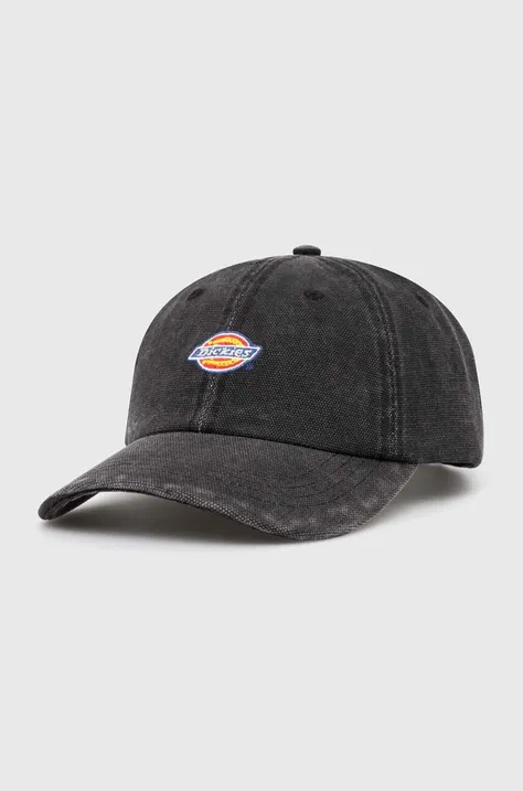 Βαμβακερό καπέλο του μπέιζμπολ Dickies χρώμα: μαύρο
