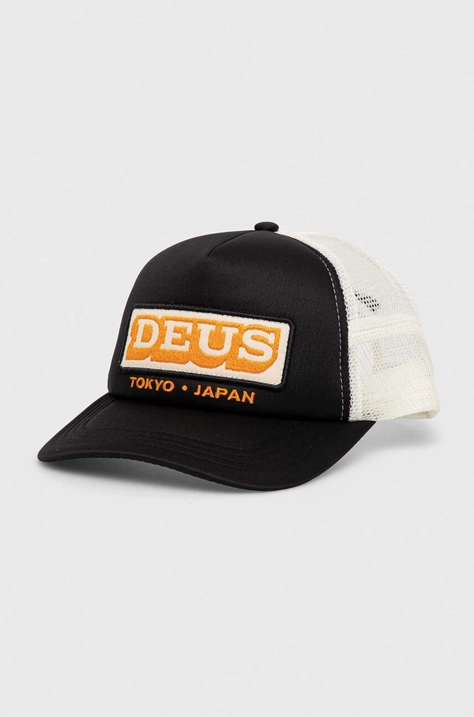 Deus Ex Machina sapca culoarea negru, cu imprimeu