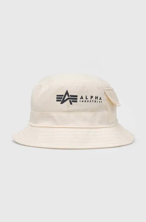 Шляпа Alpha Industries цвет бежевый