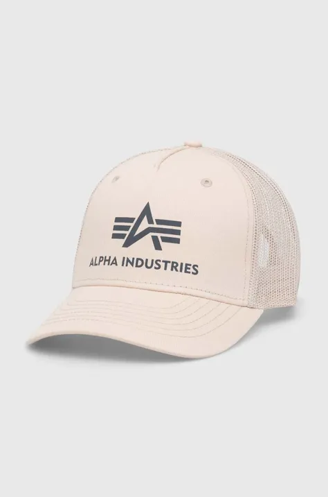 Καπέλο Alpha Industries χρώμα: μπεζ